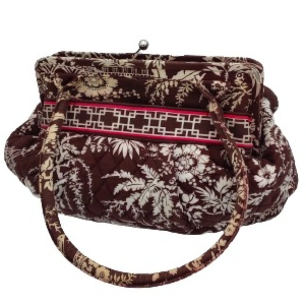Vera Bradley, Medium, Brown and White